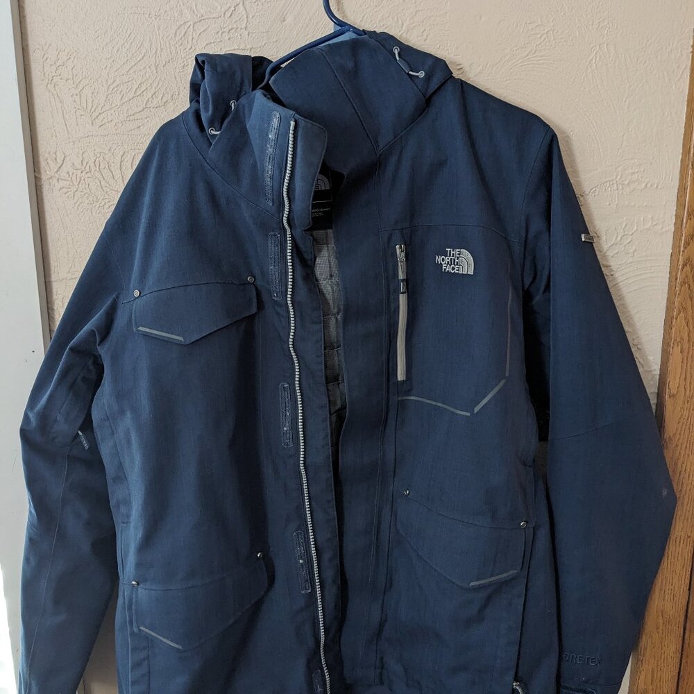 North Face Thermoball Winter Jacket Goretex Navy